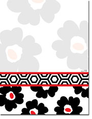 Paper So Pretty - Blank Designer Papers (Black and White Garden) (DP1182)