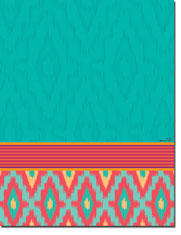 Paper So Pretty - Blank Designer Papers (Aqua Ikat) (DP1188)