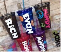Personalized Acrylic Cups