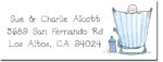 Blue Mug Designs Return Address Labels - Boy On The Beach (BTL-002)