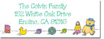 Blue Mug Designs Return Address Labels - Girl Bassinet (BTL-111)