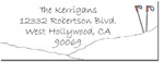 Blue Mug Designs Return Address Labels - Baby Slopes (BTL-118)