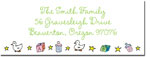 Blue Mug Designs Return Address Labels - Girl Cradle (BTL-801)
