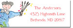 Blue Mug Designs Return Address Labels - Boy Artist (BTL-812)
