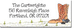 Blue Mug Designs Return Address Labels - Cowboy (BTL-832)