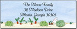 Blue Mug Designs Return Address Labels - Girl In The Garden (BTL-873)
