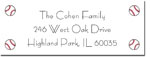 Blue Mug Designs Return Address Labels - Baseball Jersey (BTL-893)