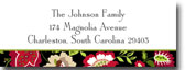 Boatman Geller Holiday Address Labels - Festive Floral (20530)