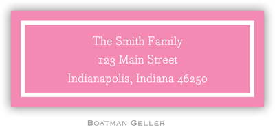 Boatman Geller Address Labels - Classic Bubblegum (21519)