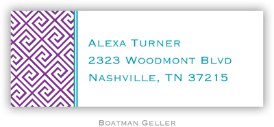 Boatman Geller - Custom Address Labels (Greek Tile) (455A+P21+A24)