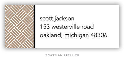 Boatman Geller - Custom Address Labels (Basketweave) (555A+P10+A06)