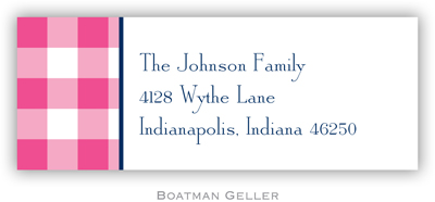 Boatman Geller - Custom Address Labels (Classic Check) (615A+P02+A03)