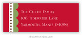 Address Labels by Boatman Geller - Scallop Red