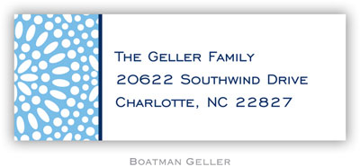 Address Labels by Boatman Geller - Bursts Cornflower