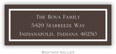 Address Labels by Boatman Geller - Classic Brown
