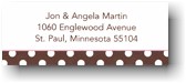 Boatman Geller Address Labels - Brown Polka Dot (539)