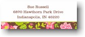 Boatman Geller Address Labels - Brown Floral