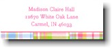 Boatman Geller Address Labels - Pink Madras Patch