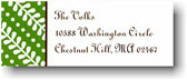 Boatman Geller Holiday Address Labels - Mod Vines Green (#17506)