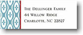 Boatman Geller Holiday Address Labels - Mod Waves Blue (#17509)