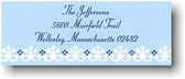 Boatman Geller Holiday Address Labels - Border Light Blue (#17537)