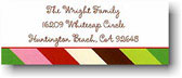 Boatman Geller Holiday Address Labels - Diagonal Stripe Festive (#17555)