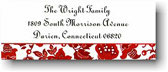 Boatman Geller Holiday Address Labels - Floral Red (#17561)