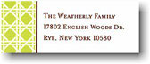 Boatman Geller Holiday Address Labels - Lattice Green (#17564)