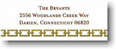 Boatman Geller Holiday Address Labels - Chain Link Gold (#17567)