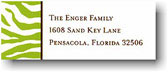 Boatman Geller Holiday Address Labels - Zebra Green (#17579)