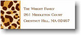 Boatman Geller Holiday Address Labels - Leopard Brown (#17580)