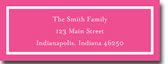 Boatman Geller Address Label - Classic Raspberry (19543)