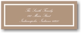 Boatman Geller Address Label - Classic Mocha (19551)
