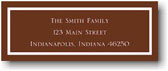 Boatman Geller Holiday Address Labels - Classic Chocolate (19552)