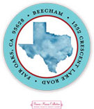 Bonnie Marcus Personalized Return Address Labels - Texas Couple