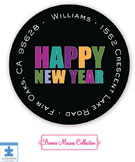 Bonnie Marcus Personalized Return Address Labels - New Year Party