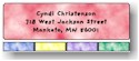 Rainbow Colors Address Labels