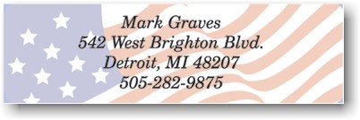 Carlson Craft Flag Address Address Label (QF8132KKW)