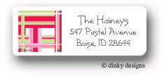 Dinky Designs Holiday Cards - Pointsettia Stripes