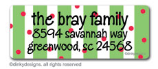 Dinky Designs - Holiday Address Labels (Christmas candy ) (RA-787C-02)