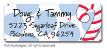 Dinky Designs - Holiday Address Labels (Dandy candy canes) (RA-846D)