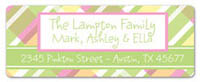 Dinky Designs Address Labels - Addie Plaidie - Pink & Green (RA-878A)