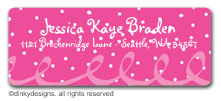 Dinky Designs Address Labels - Pink Ribbon (RA-838P)
