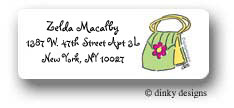 Dinky Designs Address Labels - Girly purse (RAL-003G-02)