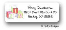 Dinky Designs Address Labels - ABC's 123's baby (RAL-109A)