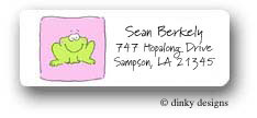 Dinky Designs Address Labels - Baby block decor -frog (RAL-121B-01)