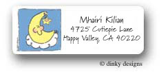 Dinky Designs Address Labels - Baby block decor � moon (RAL-121B-03)