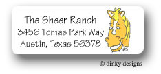 Dinky Designs Address Labels - Barnyard horse (RAL-140B-04)