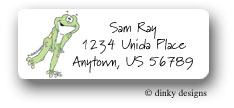 Dinky Designs Address Labels - Leaping frog (RAL-304L)