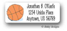 Dinky Designs Address Labels - Locker room basketball (RAL-311L)